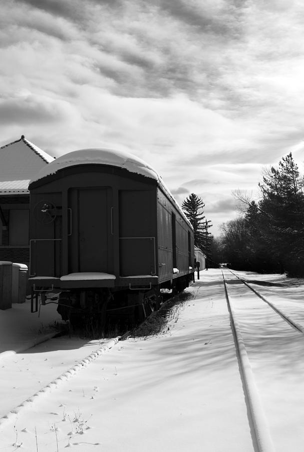 Winter Photograph - Last Stop by Peter Chilelli