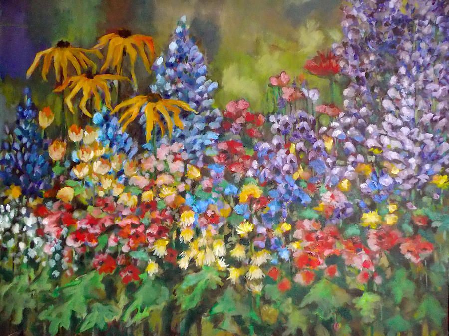 Last Summers Flowers Painting by Irena Mohr