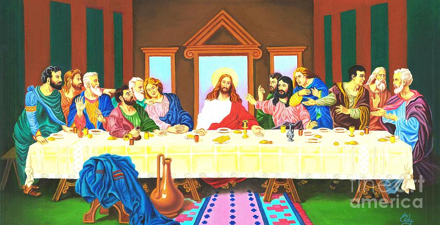 Last Supper Painting by Edison Devadass - Fine Art America