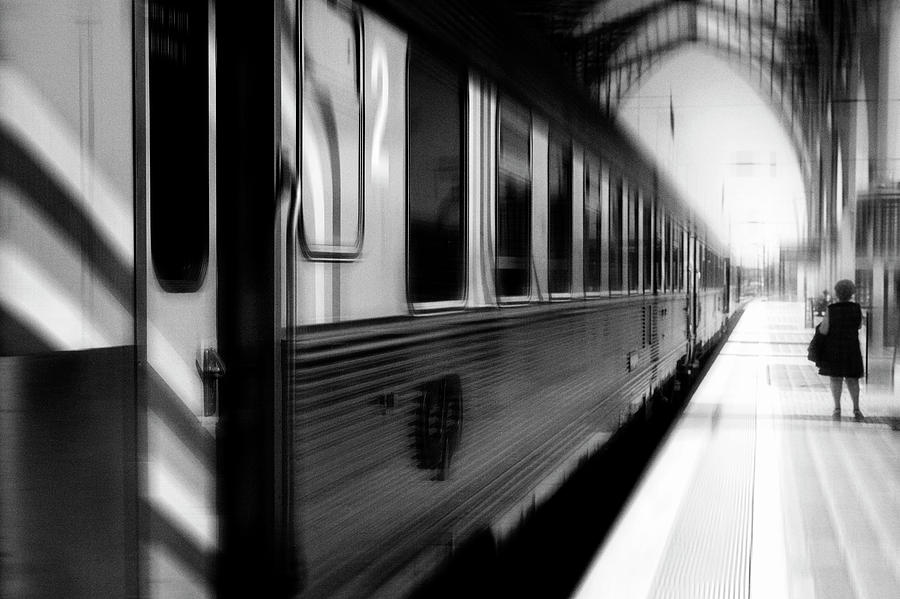 Transportation Photograph - Last Train Leaving Paris by Rui Correia
