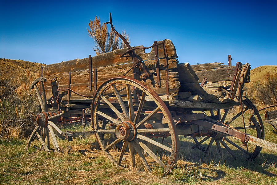 Last Wagon to Bannack Photograph by Ghostwinds Photography