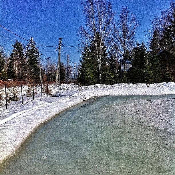 Last We This Pond Was Frozen. Lets Wait Photograph by Helen Vitkalova
