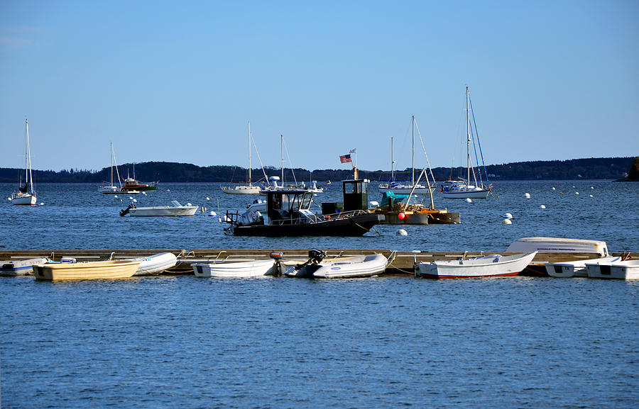 Late Afternoon Boats Portland Maine Photograph by Maureen E Ritter