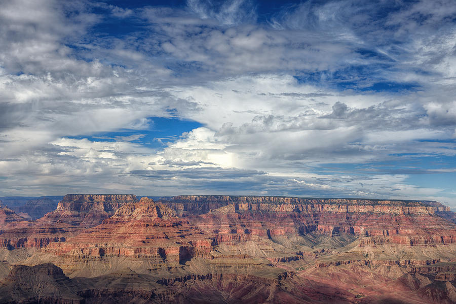 Late Afternoon Clouds over the Grand Canyon Photograph by Diana Robinson Photography