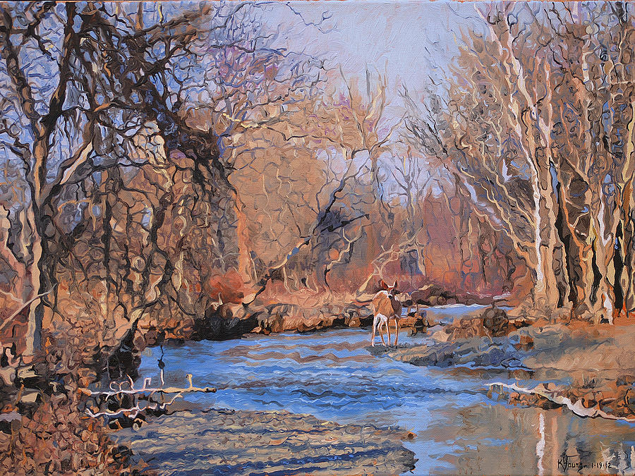 Late Autumn Painting by Kenneth Young