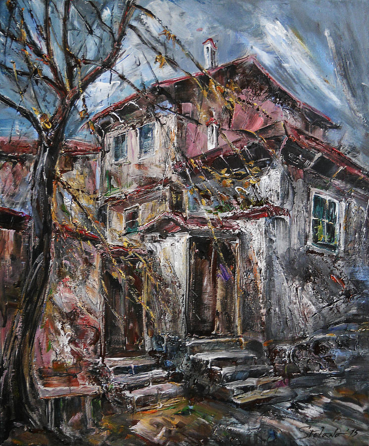 Acrylic Painting - Late Autumn by Stefano Popovski Acrylic Painting - Late Autumn by Stefano Popovski