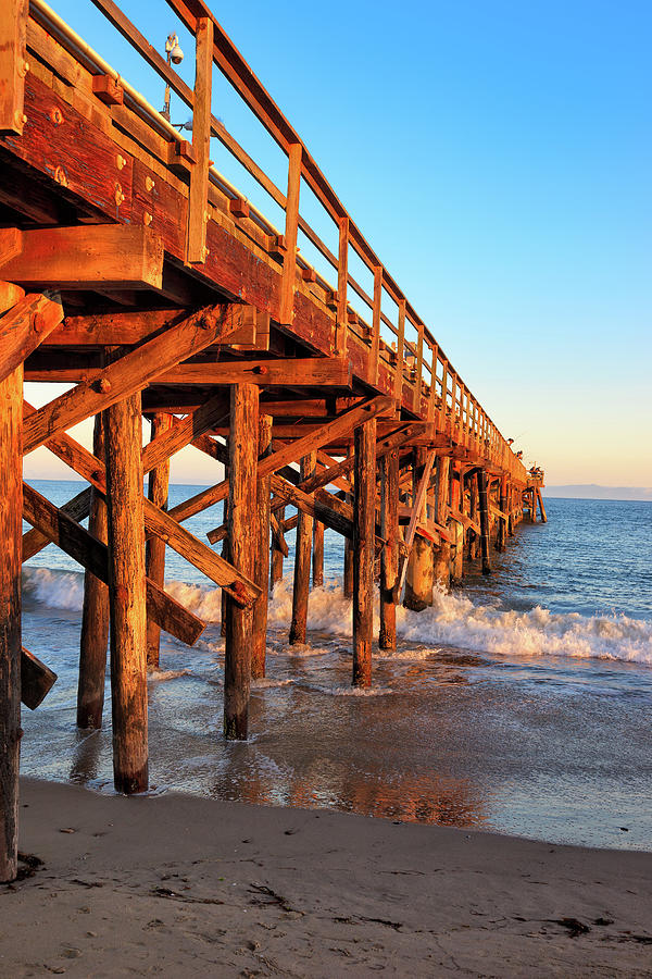 Late Day Honey-kissed Goleta Pier Photograph by Chris King