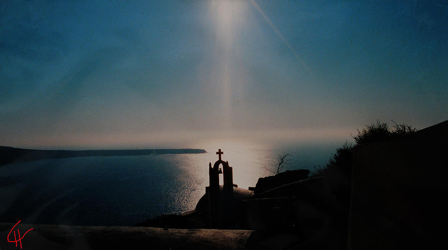 Late Evening Meditation on Santorini island Greece Photograph by Colette V Hera Guggenheim