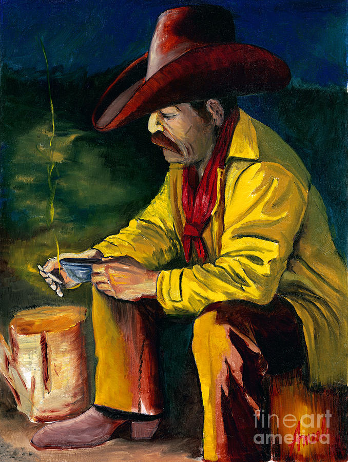 Late Evening Smoke Painting by George Ameal Wilson