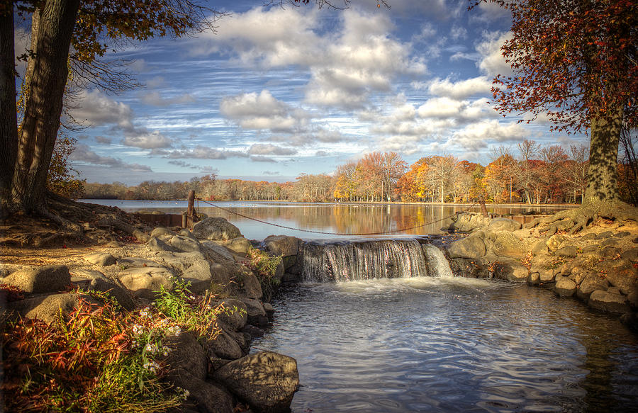 Late Fall at Belmont Lake Photograph by Vicki Jauron