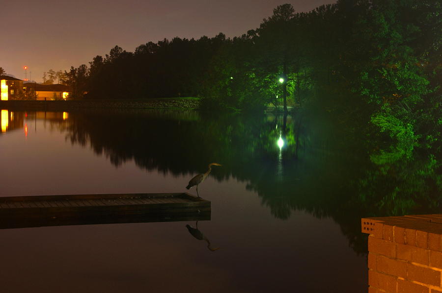 Late Night Fishing At Lake Midnight Photograph