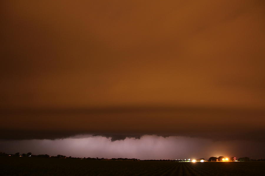 Nebraska Photograph - Late Night Nebraska Shelf Cloud #11 by NebraskaSC