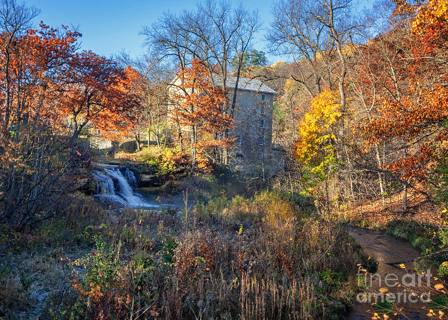 Late October at Pickwick Mill II Photograph by Kari Yearous
