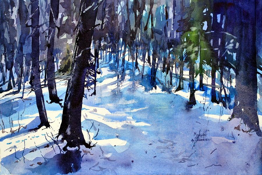 Late Snow Near Springer Mountain Painting