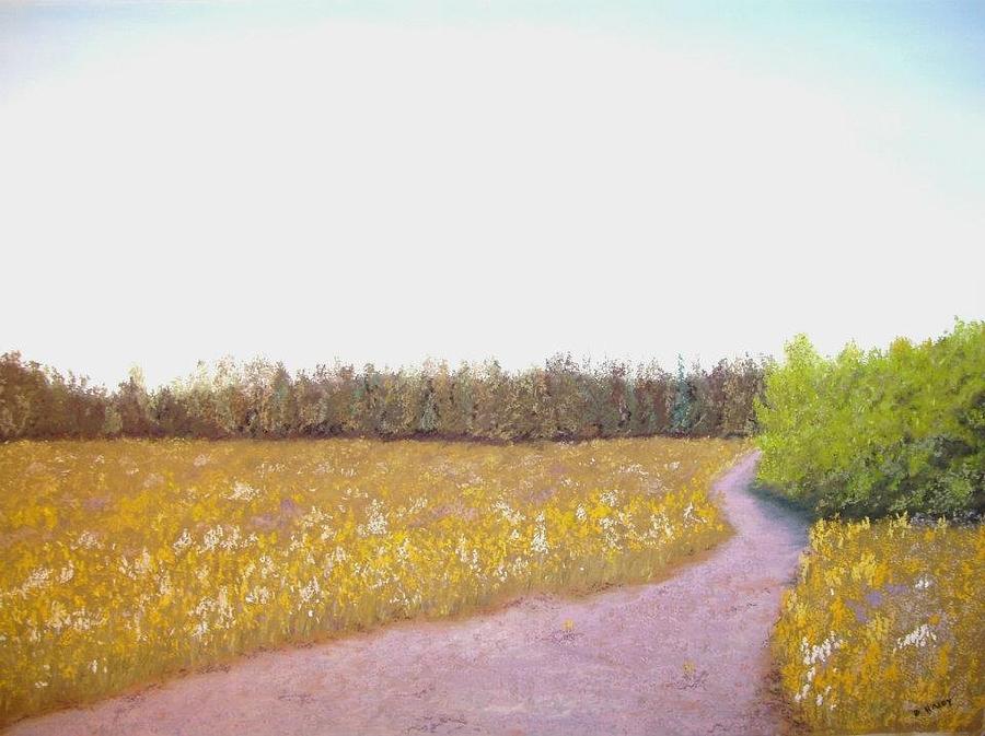 Landscape Pastel - Late Summer Field by Dan Haley Landscape Pastel - Late Summer Field by Dan Haley