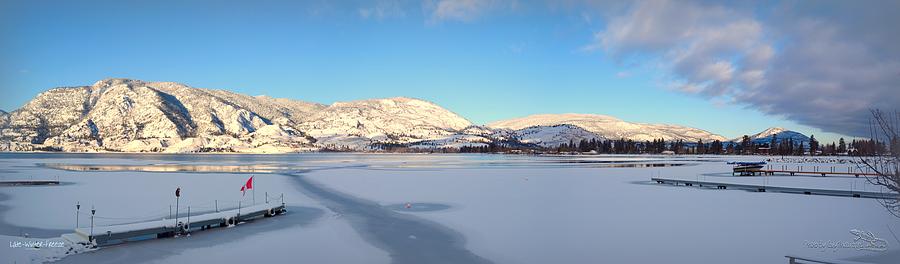 Late-Winter-Freeze - Skaha Lake 02-25-2014 Photograph by Guy Hoffman