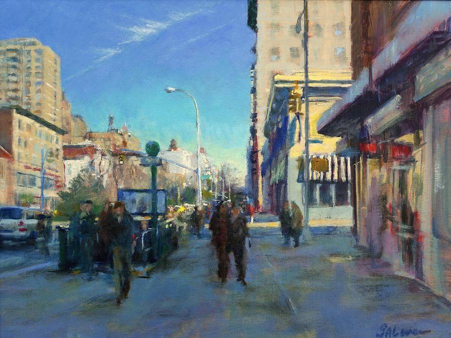 Late Winter Morning on Broadway Painting by Peter Salwen