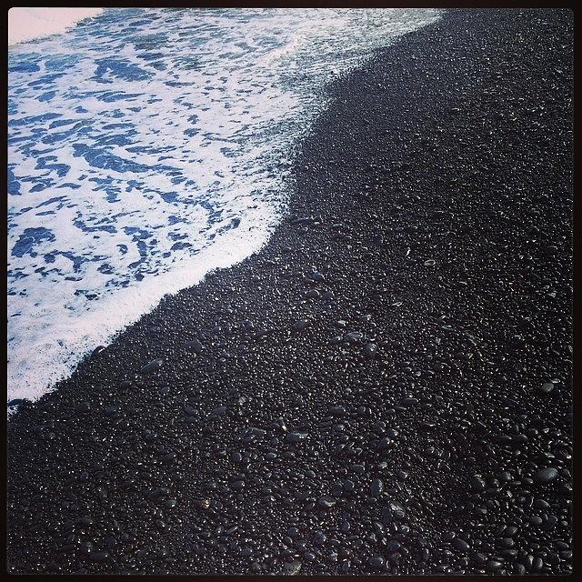Beach Photograph - Black Sand Beach by Jenna Zickerman