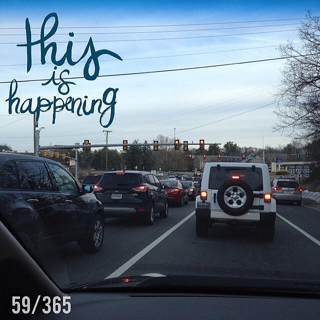 Traffic Photograph - #latergram Never Thought I Would Be by Teresa Mucha