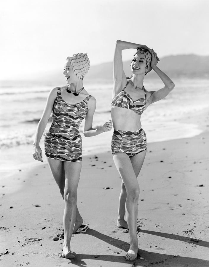 Latest Bathing Suit Fashion Photograph by Underwood Archives