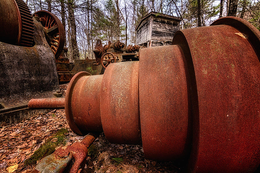 Lathe. Redstone Quarry Conway NH Photograph by Jeff Sinon
