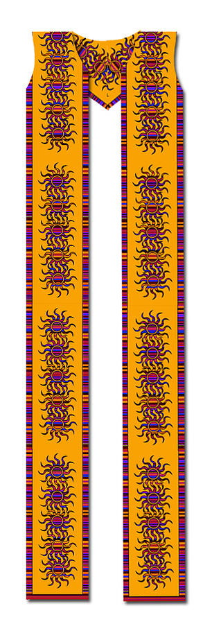 Latin American Cotton Clergy Stole Tapestry - Textile by Julie Rodriguez Jones