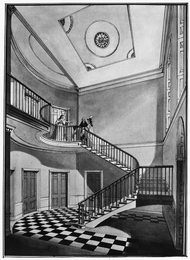 Latrobe House, 1799 Painting by Granger