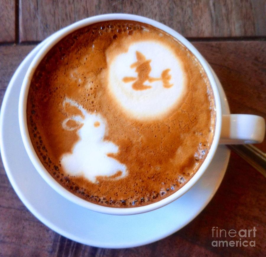 Latte Bunny and Witch Photograph by Susan Garren | Fine Art America