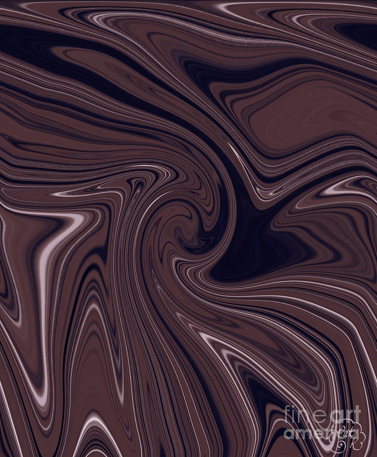 Abstract Digital Art - Latte by Patricia Kay