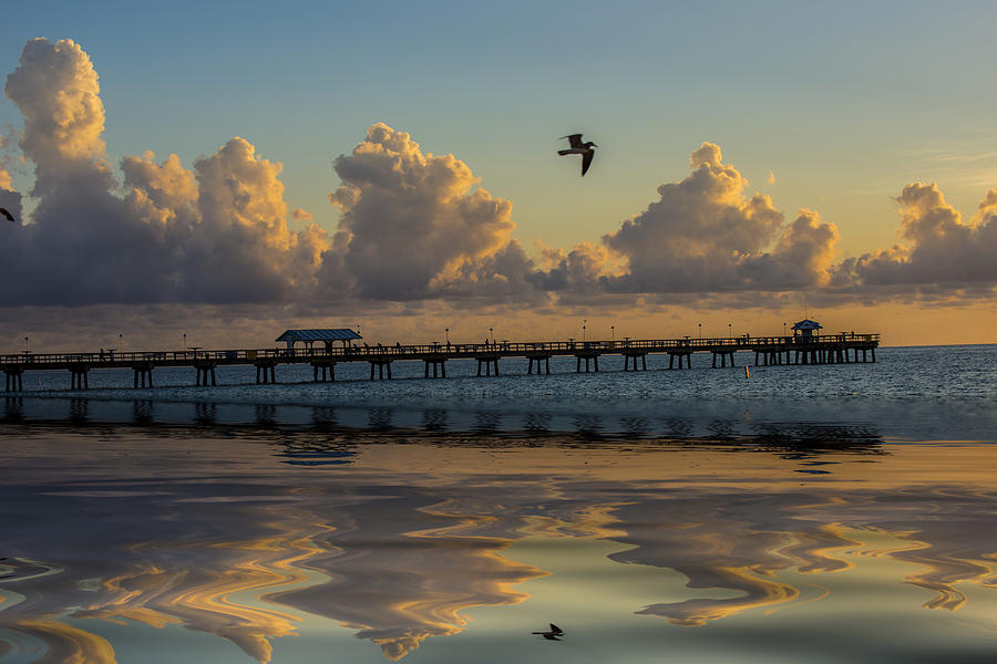 Lauderdale by the sea pier Photograph by Kevin Cable
