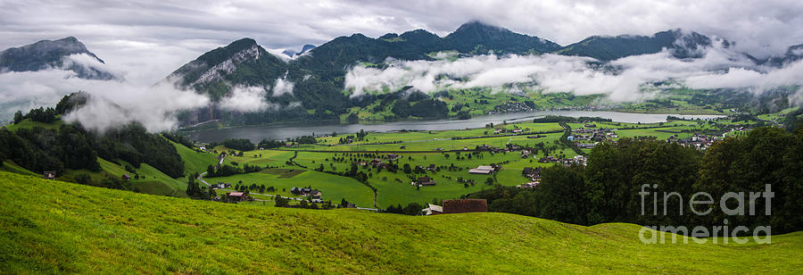 Lauerzersee Panorama - Switzerland Photograph by Gary Whitton
