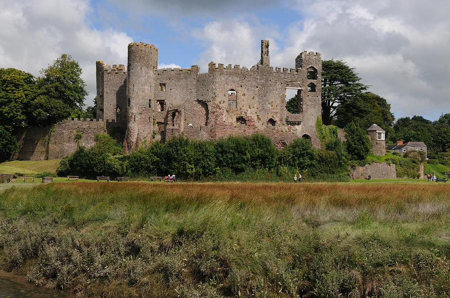 Laugharne Castle Photograph by Jeremy Voisey