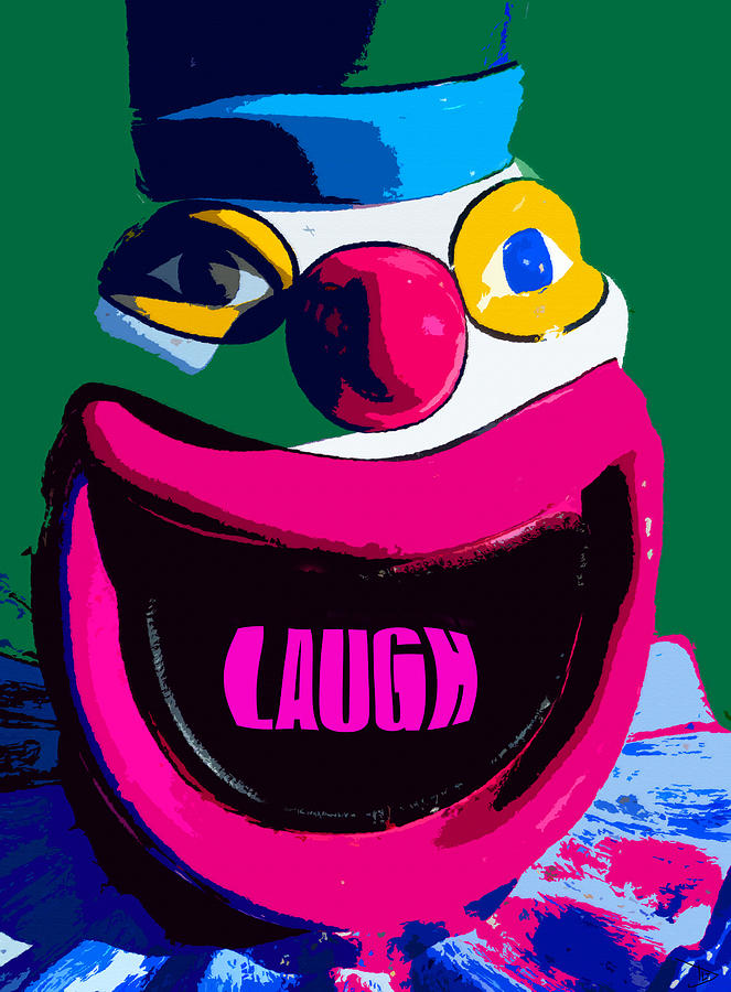 Laughing Clown Painting by David Lee Thompson