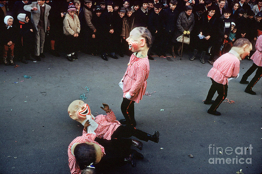 Laughing Fools at Fasnet carnaval Schramberg Digital Art by Wernher Krutein