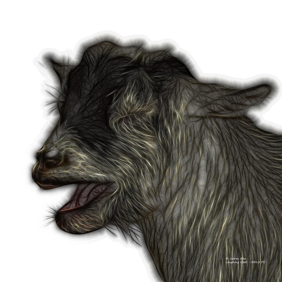 Laughing Goat - 0312 FS Digital Art by James Ahn