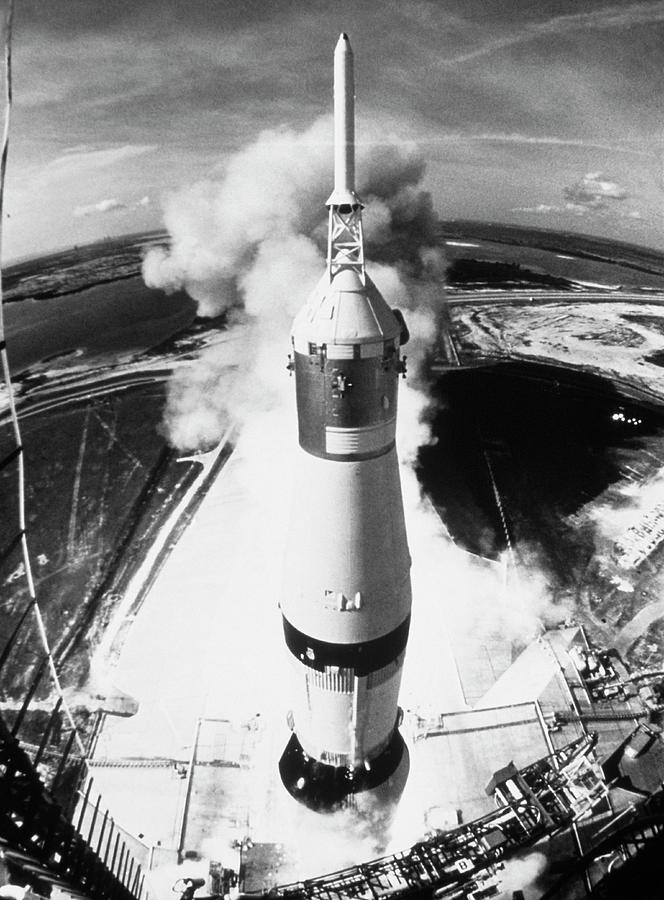 Launch Of Apollo 11 Mission On A Saturn V Rocket Photograph by Nasa/science Photo Library