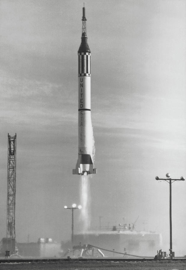 Launch Of Mercury Redstone Mr4 Photograph by Nasa/science Photo Library