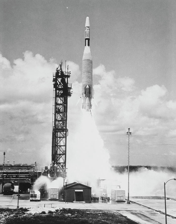 Launch Of The Ranger 7 Probe To The Moon Photograph by Nasa/science Photo Library