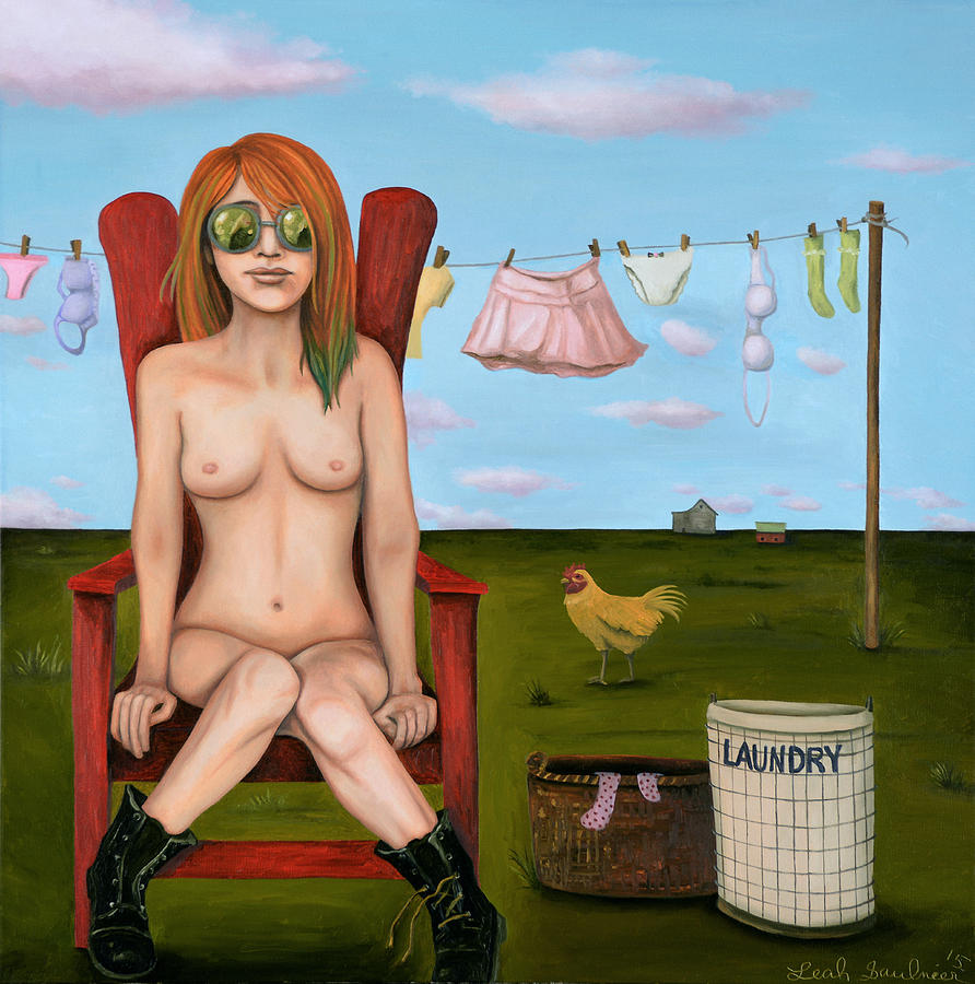 Laundry Day 6 Painting by Leah Saulnier The Painting Maniac
