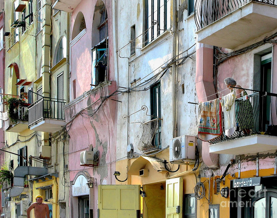 Architecture Photograph - Laundry Day In Procida by Jennie Breeze
