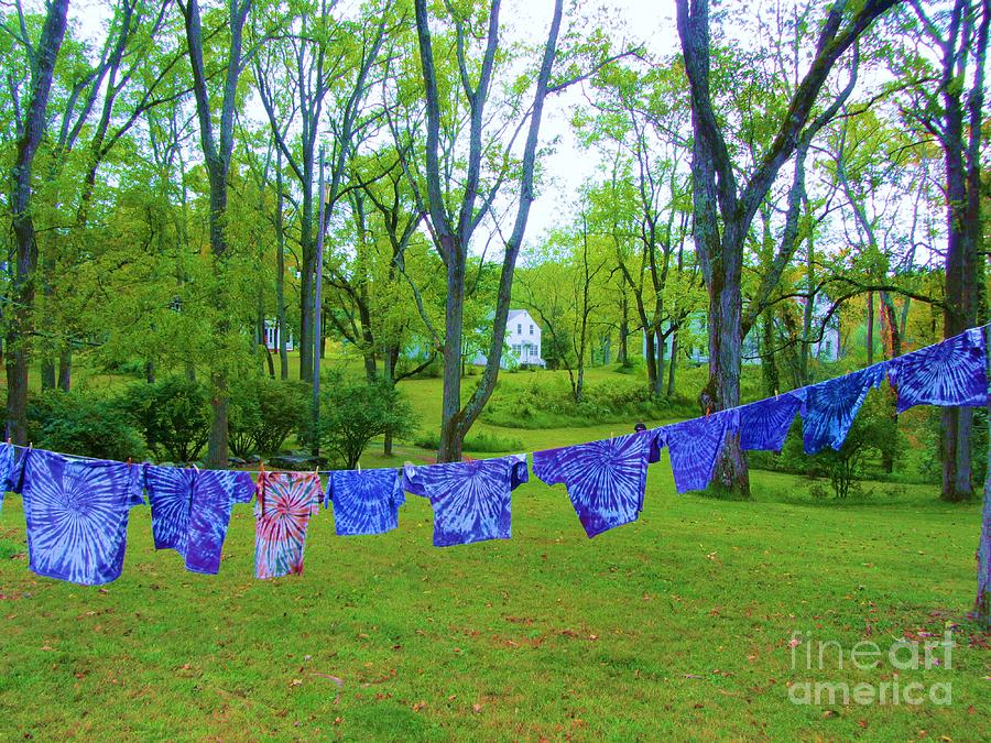 Laundry Day - Tie Dyes At Waterloo Village Photograph by Susan Carella