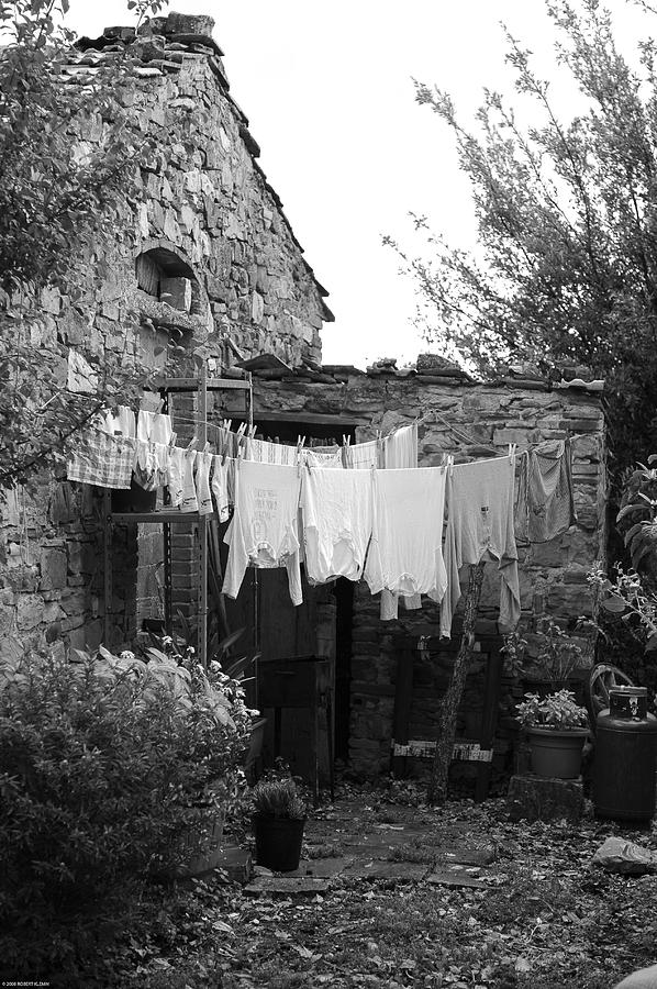 Laundry  San Donato In Poggio Photograph by Robert Klemm