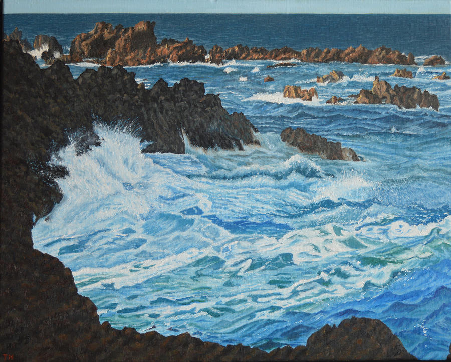 Laupahoehoe Painting by Thu Nguyen