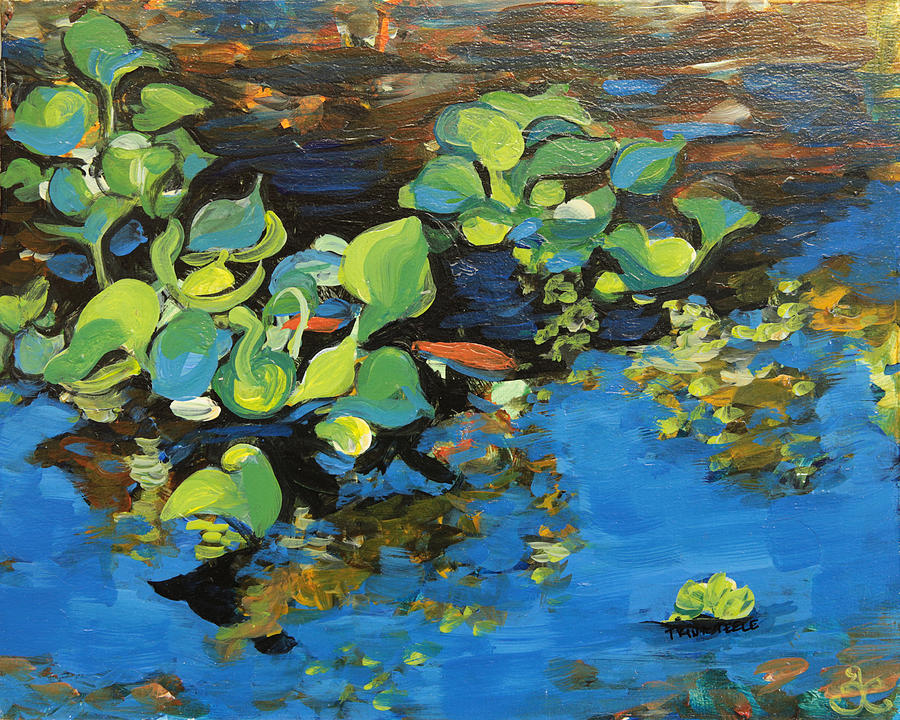 Lauras Pond I Painting by Trina Teele