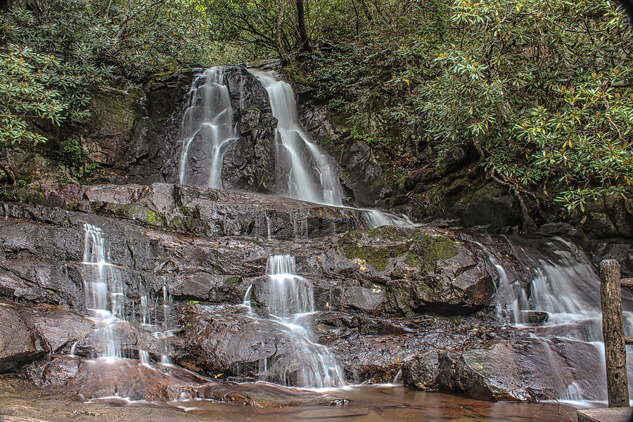 Laurel Falls - Great Smoky Mountains National Park Photograph by Peter Ciro
