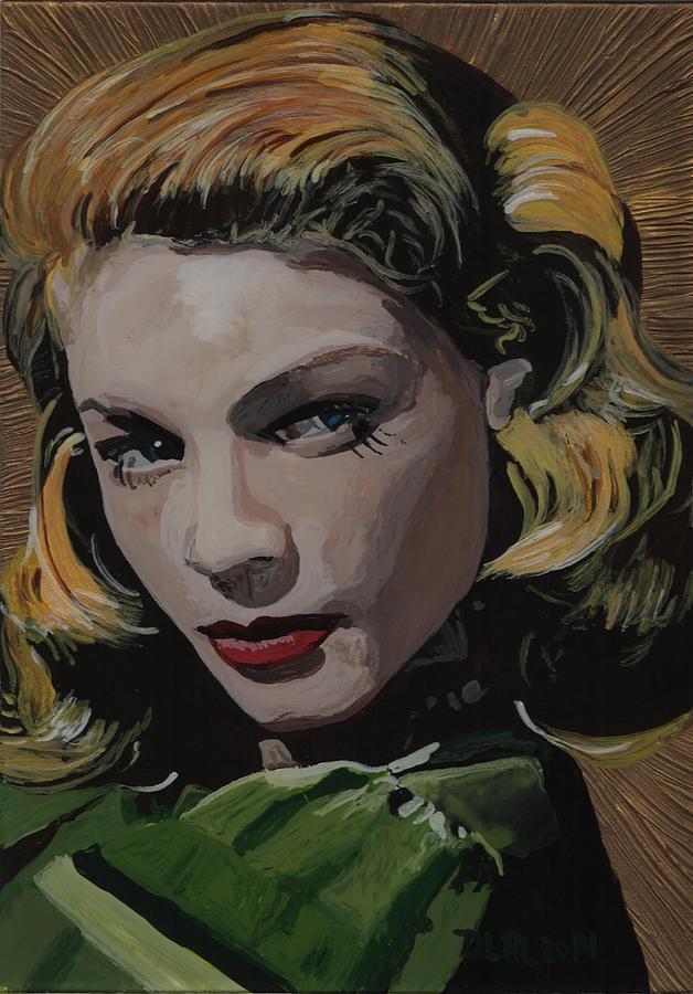 Lauren Bacall Painting by David Moriarty - Fine Art America