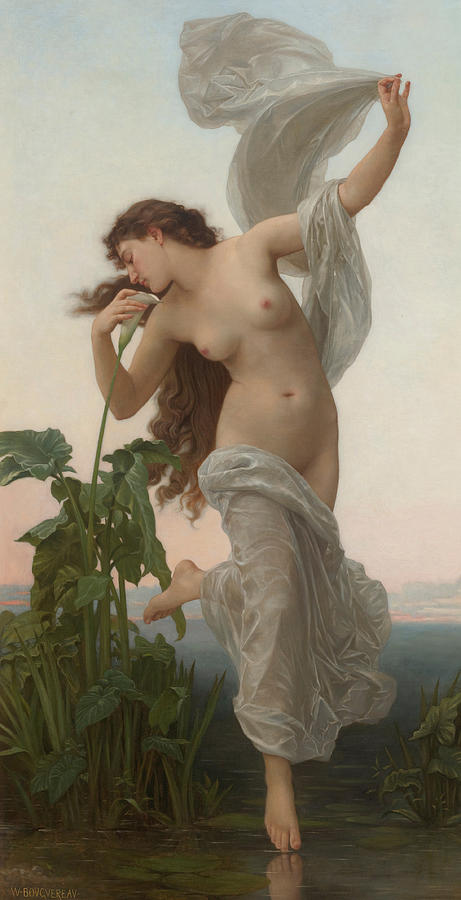 Music Painting - LAurore by William Adolphe Bouguereau