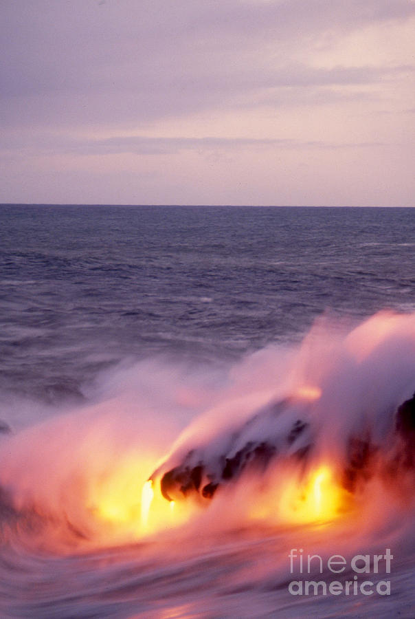 Lava & Water Photograph by Mark Newman