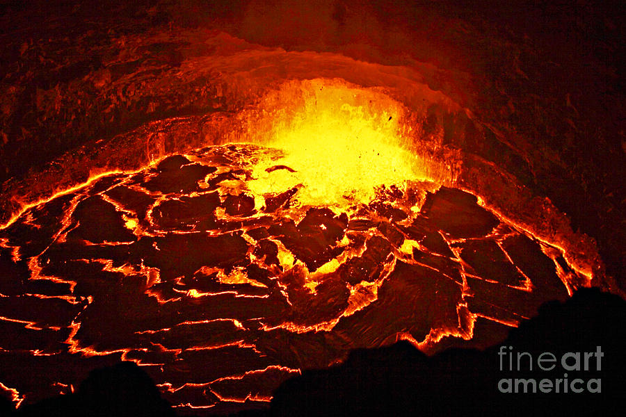 Lava Erupting In A Volcanic Vent Photograph by Stephen & Donna OMeara