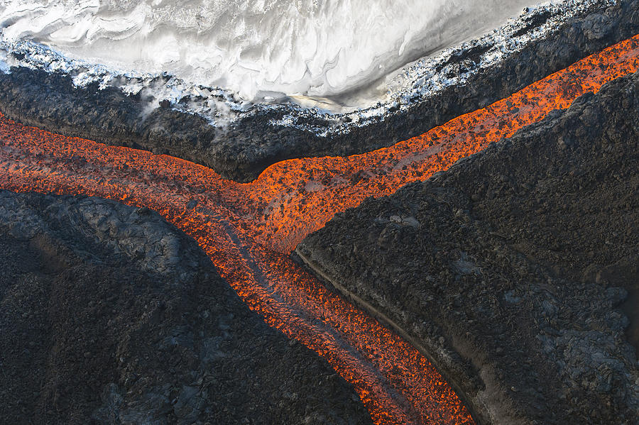 Lava Flow Tolbachik Volcano Kamchatka Photograph by Sergey Gorshkov